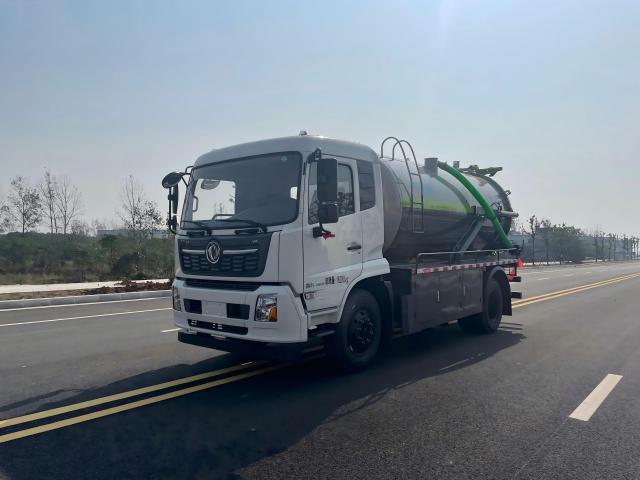 Camion d'aspiration des eaux usées sous vide de 10 m³, Suizhou Hongda Automobile Sales Co., Ltd., Camion d'aspiration des eaux usées sous vide de 10 m³