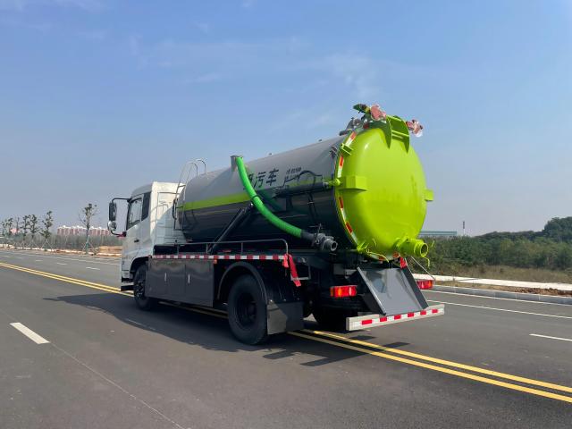 Camion d'aspiration des eaux usées sous vide de 10 m³, Suizhou Hongda Automobile Sales Co., Ltd., Camion d'aspiration des eaux usées sous vide de 10 m³