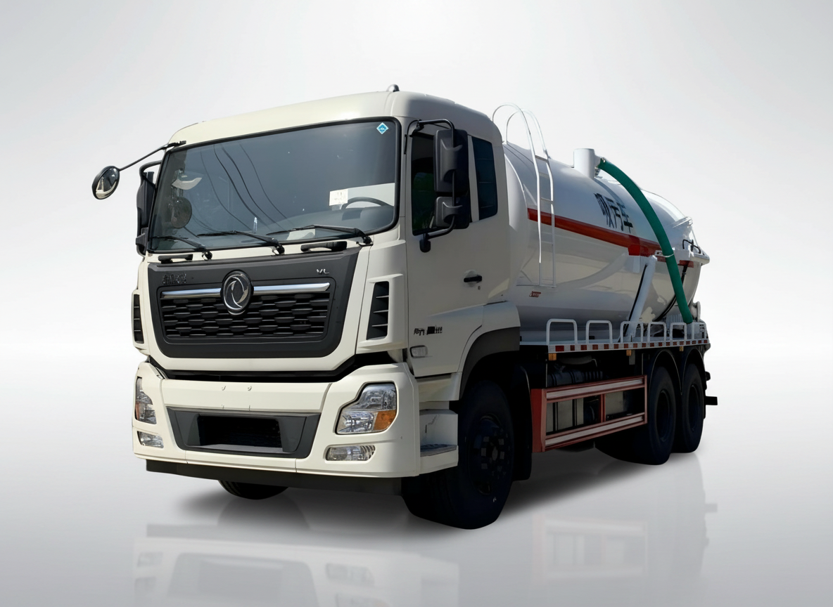 Camion d'aspiration des eaux usées sous vide de 18 m³, Suizhou Hongda Automobile Sales Co., Ltd., Camion d'aspiration des eaux usées sous vide de 18 m³