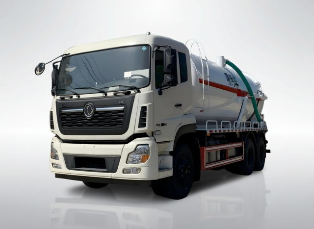 Camion d'aspiration des eaux usées sous vide de 18 m³, Suizhou Hongda Automobile Sales Co., Ltd., Camion d'aspiration des eaux usées sous vide de 18 m³