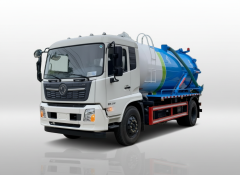 Camion d'aspiration des eaux usées sous vide de 11,5 m³, Suizhou Hongda Automobile Sales Co., Ltd., Camion d'aspiration des eaux usées sous vide de 11,5 m³