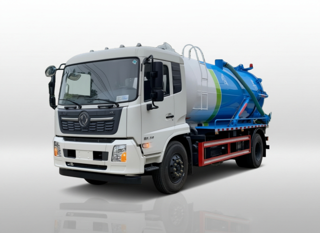 Camion d'aspiration des eaux usées sous vide de 11,5 m³, Suizhou Hongda Automobile Sales Co., Ltd., Camion d'aspiration des eaux usées sous vide de 11,5 m³