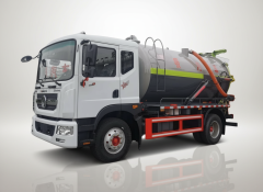 Camion d'aspiration des eaux usées sous vide DongFeng de 10 m³, Suizhou Hongda Automobile Sales Co., Ltd., Camion d'aspiration des eaux usées sous vide DongFeng de 10 m³