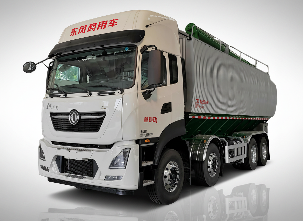 Camion d'alimentation en vrac Dongfeng Tianlong 32,8 m³, Suizhou Hongda Automobile Sales Co., Ltd., Camion d'alimentation en vrac Dongfeng Tianlong 32,8 m³