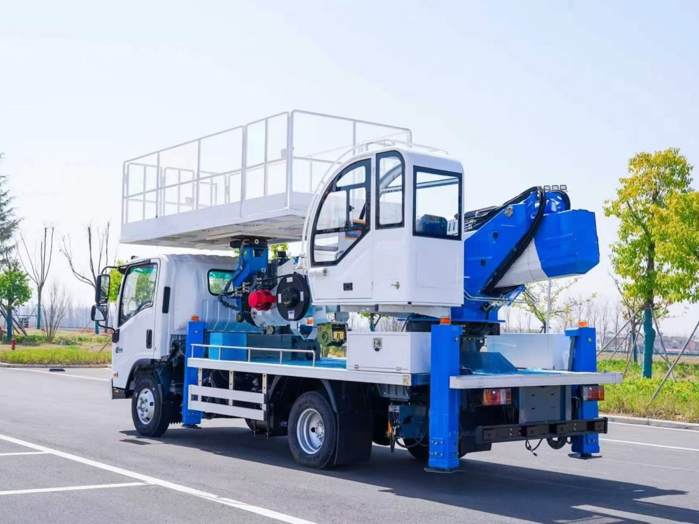 Camion nacelle télescopique ISUZU de 23 m, Suizhou Hongda Automobile Sales Co., Ltd., Camion nacelle télescopique ISUZU de 23 m