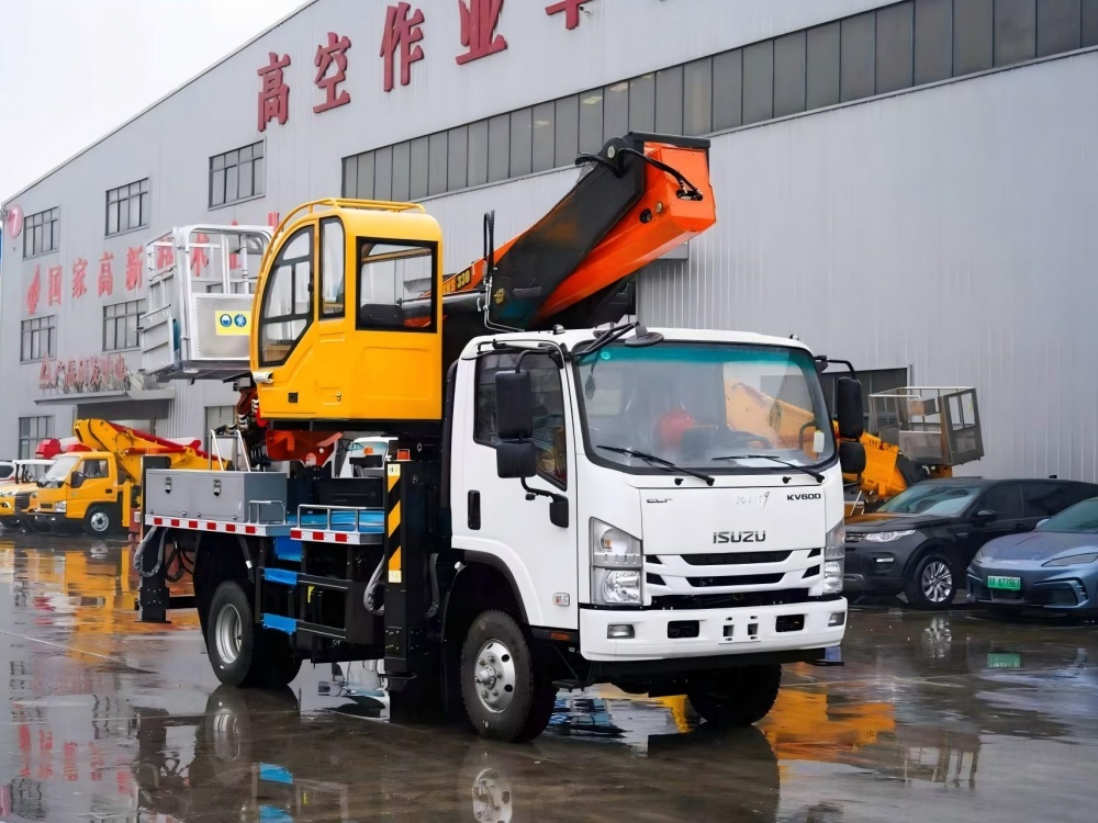 Camion nacelle télescopique ISUZU de 33 m, Suizhou Hongda Automobile Sales Co., Ltd., Camion nacelle télescopique ISUZU de 33 m