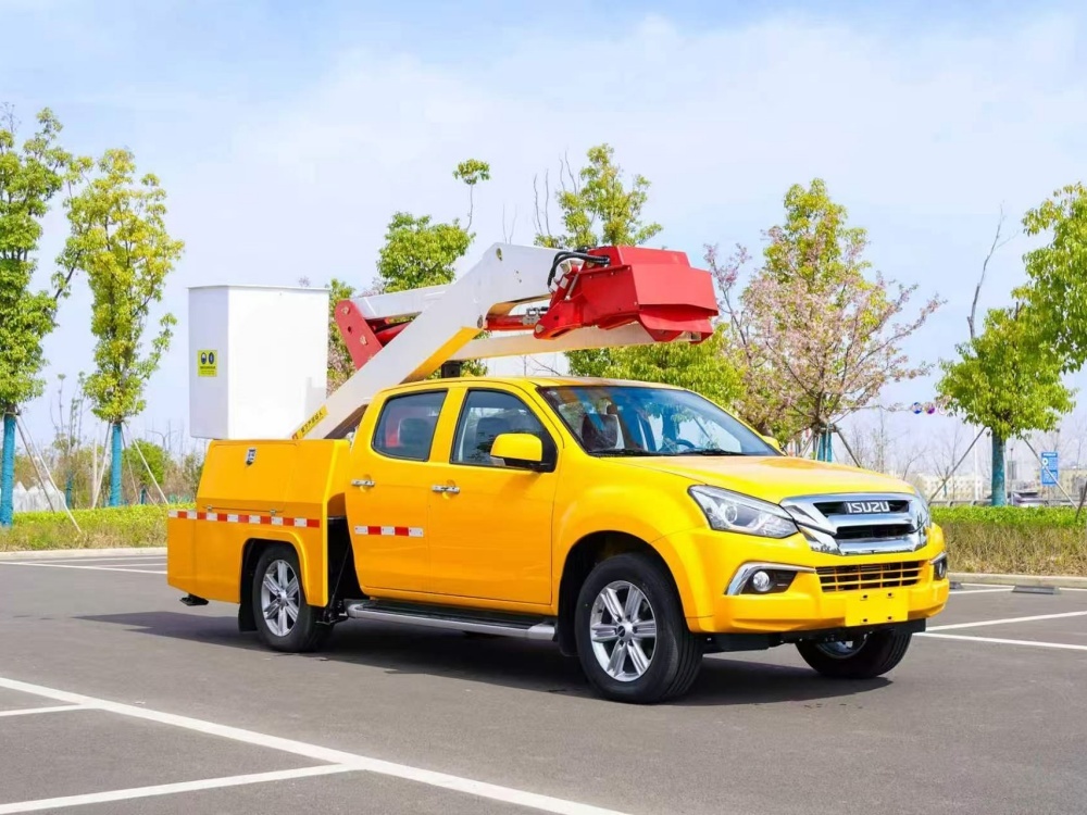Camionnette ISUZU avec plateforme de travail aérienne de 13,3 m, Suizhou Hongda Automobile Sales Co., Ltd., Camionnette ISUZU avec plateforme de travail aérienne de 13,3 m