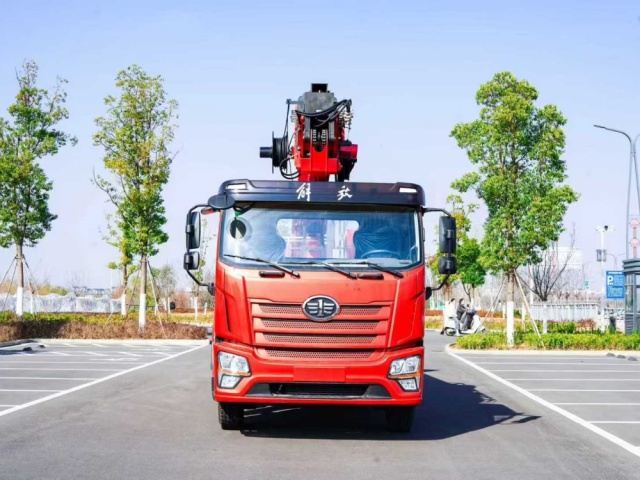 Camion nacelle télescopique FAW JK6 50 m, Suizhou Hongda Automobile Sales Co., Ltd., Camion nacelle télescopique FAW JK6 50 m