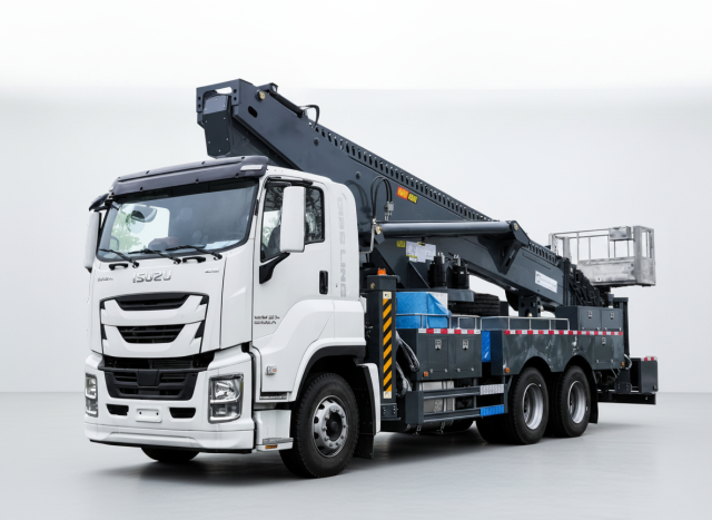 Camion nacelle télescopique ISUZU de 56 m, Suizhou Hongda Automobile Sales Co., Ltd., Camion nacelle télescopique ISUZU de 56 m