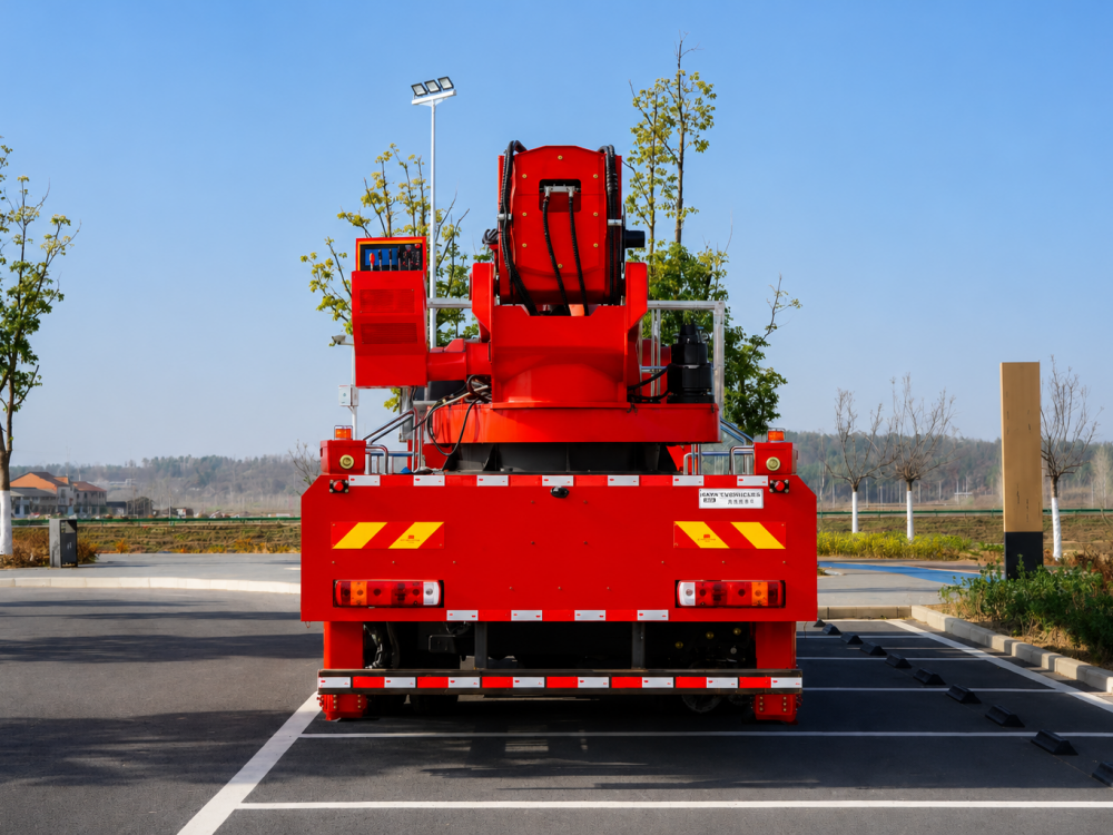 Camion nacelle télescopique FAW JK6 50 m, Suizhou Hongda Automobile Sales Co., Ltd., Camion nacelle télescopique FAW JK6 50 m