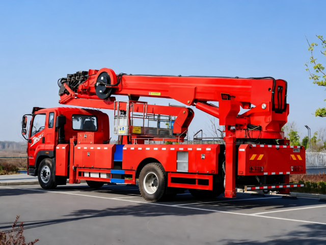 Camion nacelle télescopique FAW JK6 50 m, Suizhou Hongda Automobile Sales Co., Ltd., Camion nacelle télescopique FAW JK6 50 m