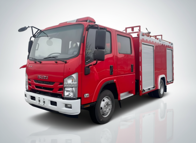 Camion de pompiers à mousse ISUZU de 4 m³, Suizhou Hongda Automobile Sales Co., Ltd., Camion de pompiers à mousse ISUZU de 4 m³