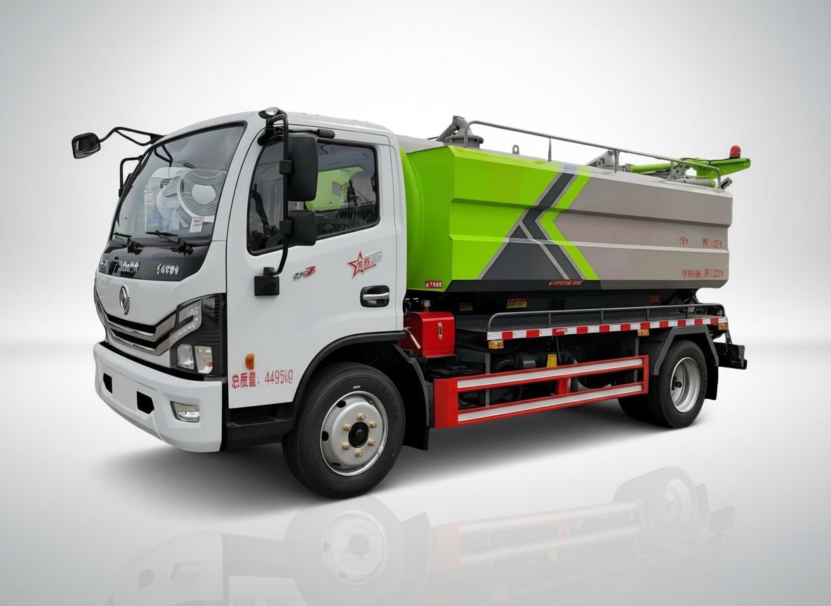 Комбинированный струйно-вакуумный автоцистерна Dongfeng объемом 8 м³, Suizhou Hongda Automobile Sales Co., Ltd., Dongfeng 8 м³