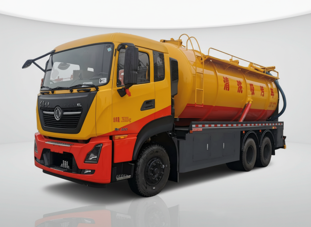 Camion de nettoyage à jet d'eau et d'aspiration combiné Dongfeng 20 m³, Suizhou Hongda Automobile Sales Co., Ltd., Camion de nettoyage à jet d'eau et d'aspiration combiné Dongfeng 20 m³