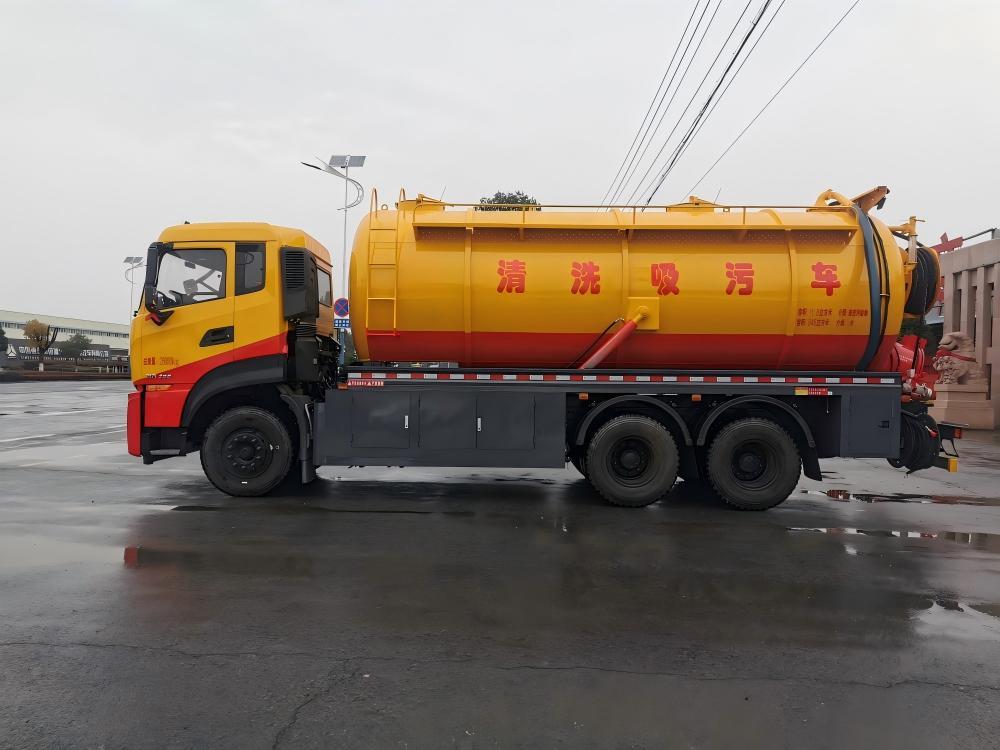 Camion de nettoyage à jet d'eau et d'aspiration combiné Dongfeng 20 m³, Suizhou Hongda Automobile Sales Co., Ltd., Camion de nettoyage à jet d'eau et d'aspiration combiné Dongfeng 20 m³
