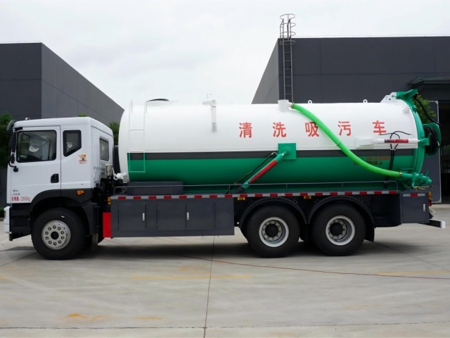 Camion de nettoyage à jet d'eau et d'aspiration combiné Dongfeng 20 m³, Suizhou Hongda Automobile Sales Co., Ltd., Camion de nettoyage à jet d'eau et d'aspiration combiné Dongfeng 20 m³