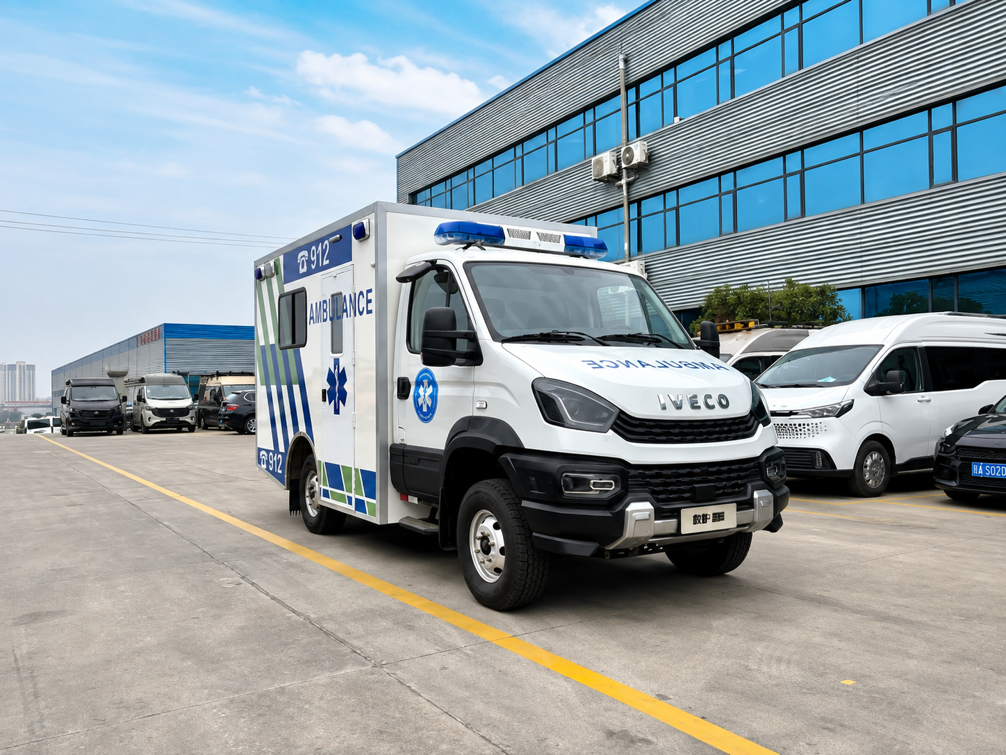 Ambulance 4x4 Iveco Ouba série « Thunder », Suizhou Hongda Automobile Sales Co., Ltd., Ambulance 4x4 Iveco Ouba série « Thunder »