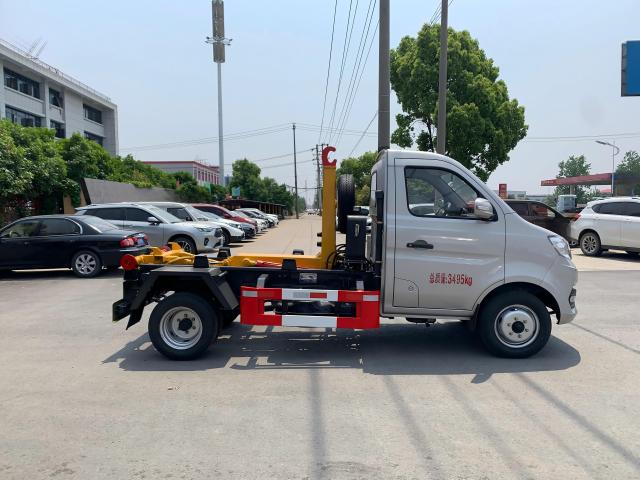 Camión de basura Dongfeng de 11 toneladas con sistema de gancho elevador, Suizhou Hongda Automobile Sales Co., Ltd., Camión de basura Dongfeng de 11 toneladas con sistema de gancho elevador