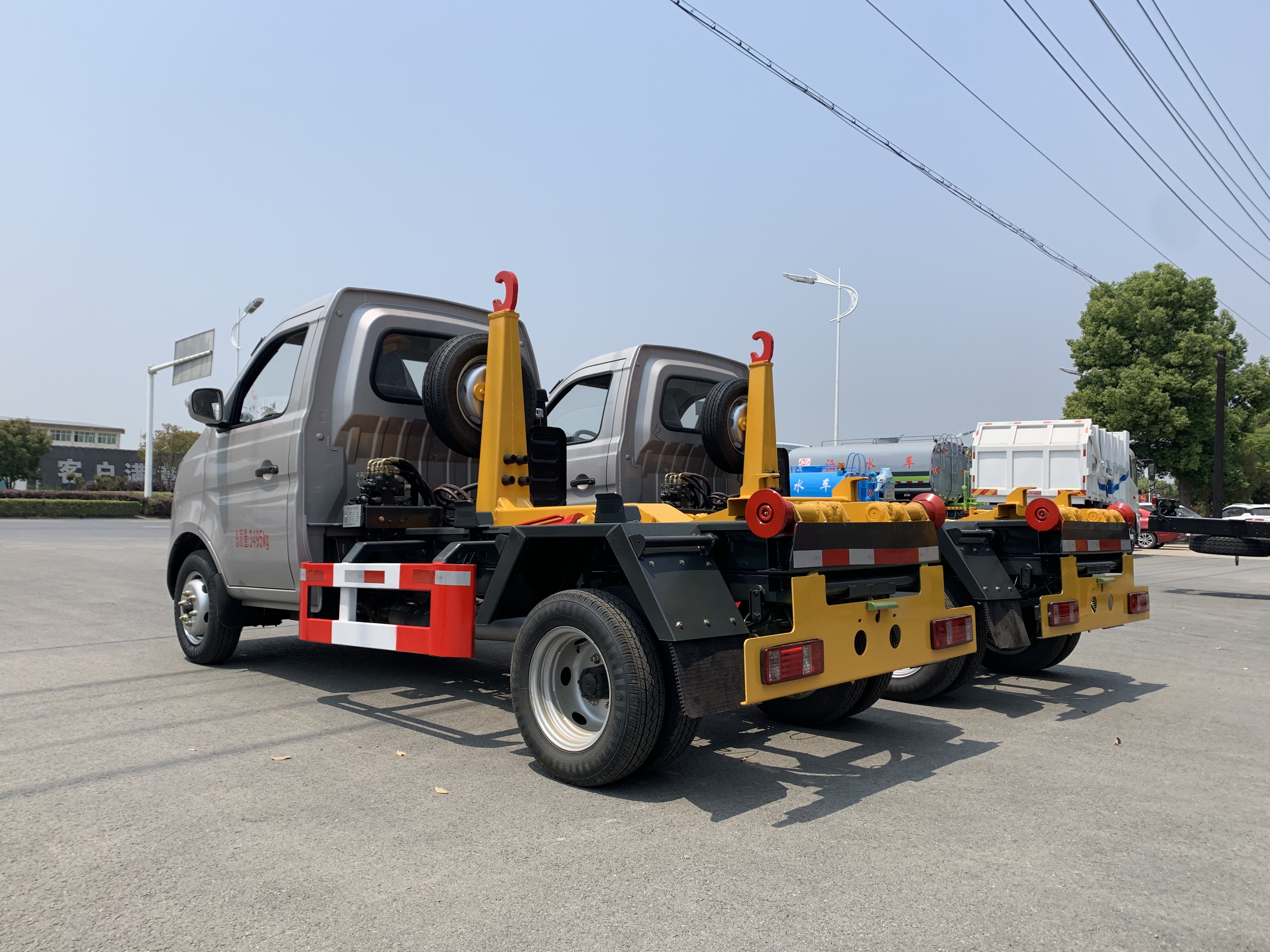 Camión de basura Dongfeng de 11 toneladas con sistema de gancho elevador, Suizhou Hongda Automobile Sales Co., Ltd., Camión de basura Dongfeng de 11 toneladas con sistema de gancho elevador