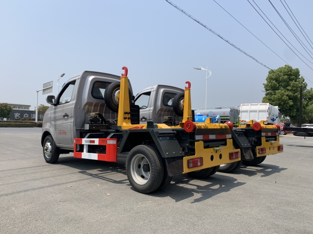 Camión de basura Dongfeng de 11 toneladas con sistema de gancho elevador, Suizhou Hongda Automobile Sales Co., Ltd., Camión de basura Dongfeng de 11 toneladas con sistema de gancho elevador