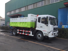 Camión recolector de basura Dongfeng de 12 toneladas con sistema de gancho elevador para trabajo pesado, Suizhou Hongda Automobile Sales Co., Ltd., Camión recolector de basura Dongfeng de 12 toneladas con sistema de gancho elevador para trabajo pesado