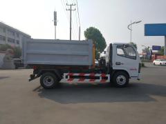 Camion à ordures à crochet de 8 tonnes Dongfeng, Suizhou Hongda Automobile Sales Co., Ltd., Camion à ordures à crochet de 8 tonnes Dongfeng