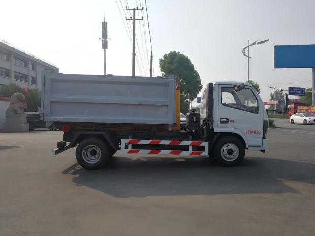 Camion à ordures à crochet de 8 tonnes Dongfeng, Suizhou Hongda Automobile Sales Co., Ltd., Camion à ordures à crochet de 8 tonnes Dongfeng