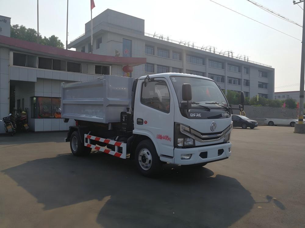Camion à ordures à crochet de 8 tonnes Dongfeng, Suizhou Hongda Automobile Sales Co., Ltd., Camion à ordures à crochet de 8 tonnes Dongfeng