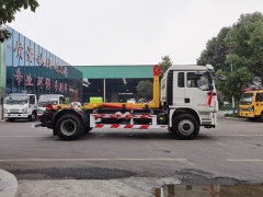 Camion à ordures à crochet de levage robuste Shacman de 16 tonnes, Suizhou Hongda Automobile Sales Co., Ltd., Camion à ordures à crochet de levage robuste Dongfeng de 16 tonnes