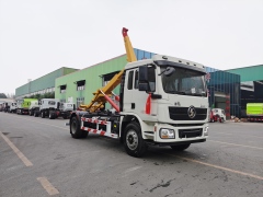 Camion à ordures à crochet de levage robuste Shacman de 16 tonnes, Suizhou Hongda Automobile Sales Co., Ltd., Camion à ordures à crochet de levage robuste Dongfeng de 16 tonnes