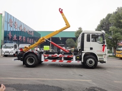 Camion à ordures à crochet de levage robuste Shacman de 16 tonnes, Suizhou Hongda Automobile Sales Co., Ltd., Camion à ordures à crochet de levage robuste Dongfeng de 16 tonnes