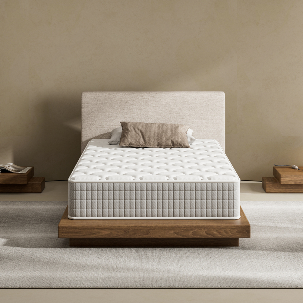 DEWINNER Set of 2 Memory Foam Mattresses, 16cm Thick 7-Zone Medium Firm Targeted Support Mattress for Kids, Bunk Beds & Daybeds