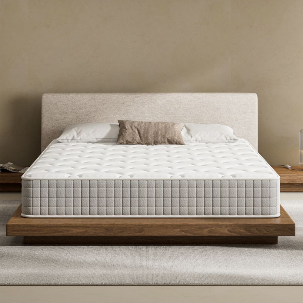 DEWINNER Set of 2 Memory Foam Mattresses, 16cm Thick 7-Zone Medium Firm Targeted Support Mattress for Kids, Bunk Beds & Daybeds