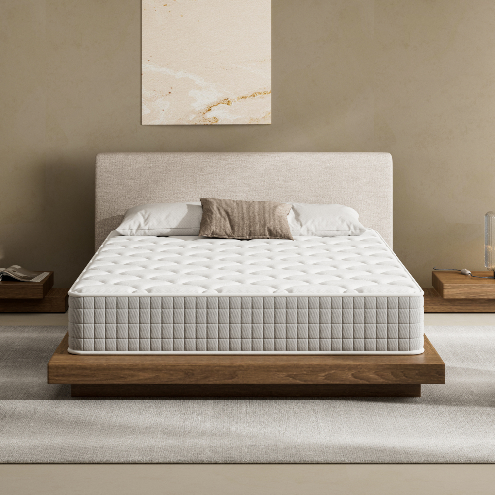 DEWINNER Set of 2 Memory Foam Mattresses, 16cm Thick 7-Zone Medium Firm Targeted Support Mattress for Kids, Bunk Beds & Daybeds