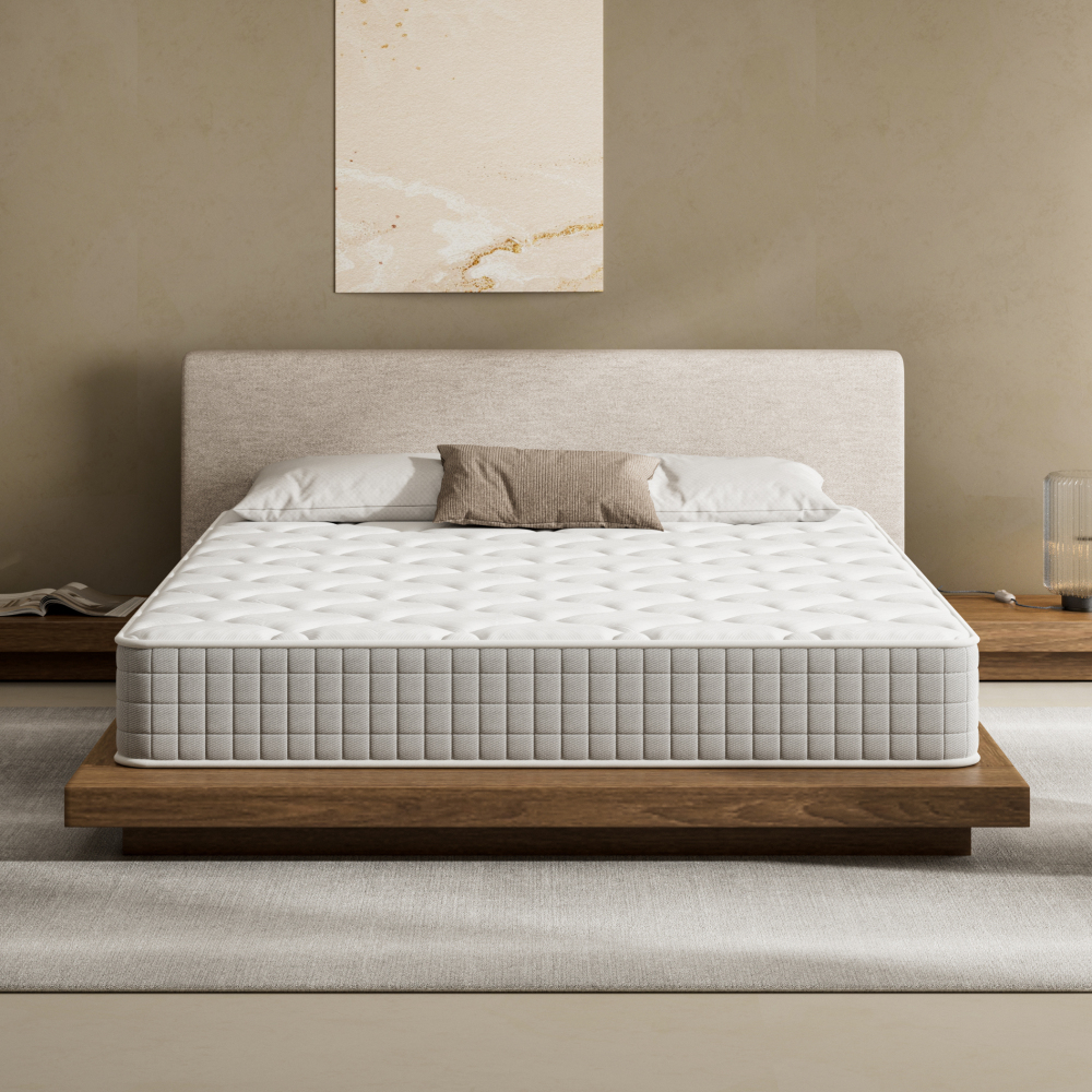 DEWINNER Set of 2 Memory Foam Mattresses, 16cm Thick 7-Zone Medium Firm Targeted Support Mattress for Kids, Bunk Beds & Daybeds