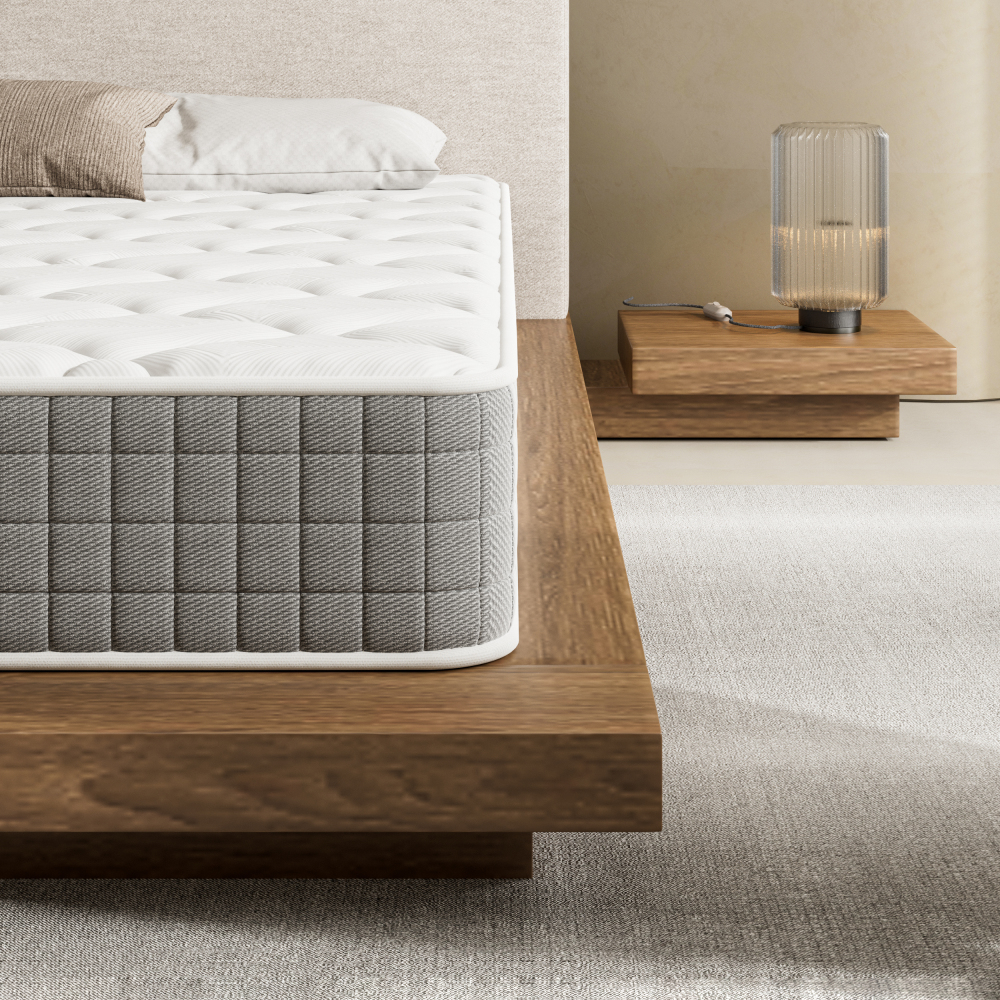 DEWINNER Set of 2 Memory Foam Mattresses, 16cm Thick 7-Zone Medium Firm Targeted Support Mattress for Kids, Bunk Beds & Daybeds