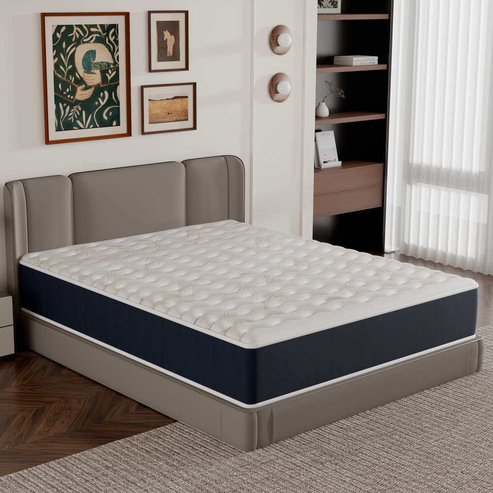 Memory Foam Mattress,  High Resilience Perfect Support, Breathable 7-Zone Design, Double-Sided Reversible Mattress.