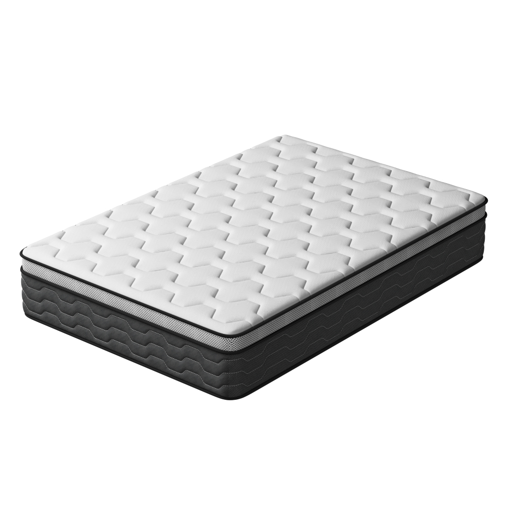 DEWINNER 7-Zone Pocket Spring Memory Foam Mattress, Firm Support & Motion Isolation