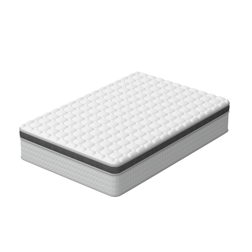 DEWINNER Matelas Épaisseur 25 cm blanc | Hybride Mousse & Ressorts Ensachés | Memoire de Forme | Isolation des Mouvements | 7 Zones de Confort | Durable & Respirant | Moyen-Ferme | Certifié Oeko-TEX