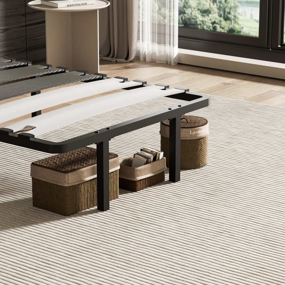 DEWINNER - Bed base | Slatted bed base for adults | Optimal stability | Ergonomic |  Wide slats 150 mm