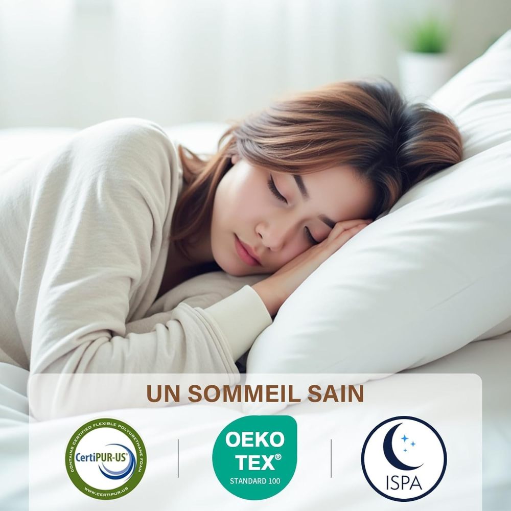 DEWINNER Mattress, Foam and Memory Foam,Perfect Support High Resilience,Ultra Breathable,Reversible Mattress With Two sides, Fully usable