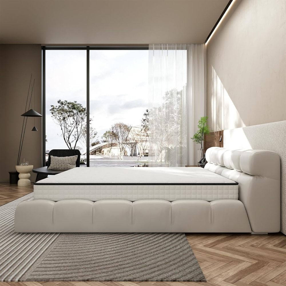 DEWINNER Mattress, Foam and Memory Foam,Perfect Support High Resilience,Ultra Breathable,Reversible Mattress With Two sides, Fully usable