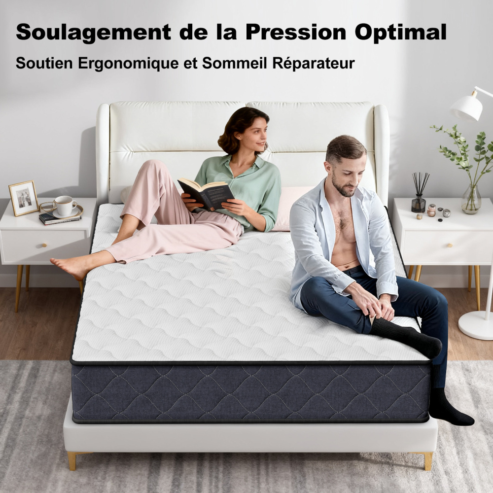 DEWINNER Mattress | Memory Foam Mattress | High Density | Medium Firmness | Single Mattress | Soft and Breathable | CertiPUR-US and Oeko-TEX