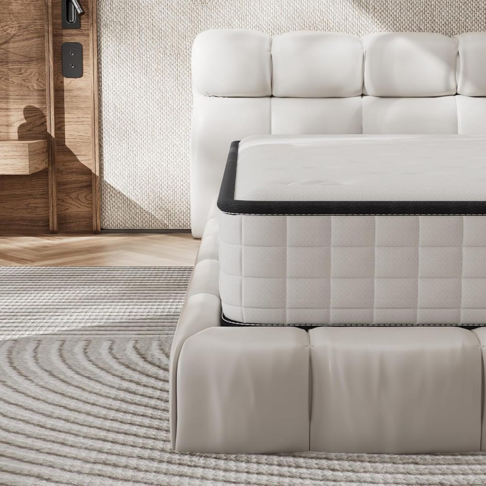 DEWINNER Mattress, Foam and Memory Foam,Perfect Support High Resilience,Ultra Breathable,Reversible Mattress With Two sides, Fully usable