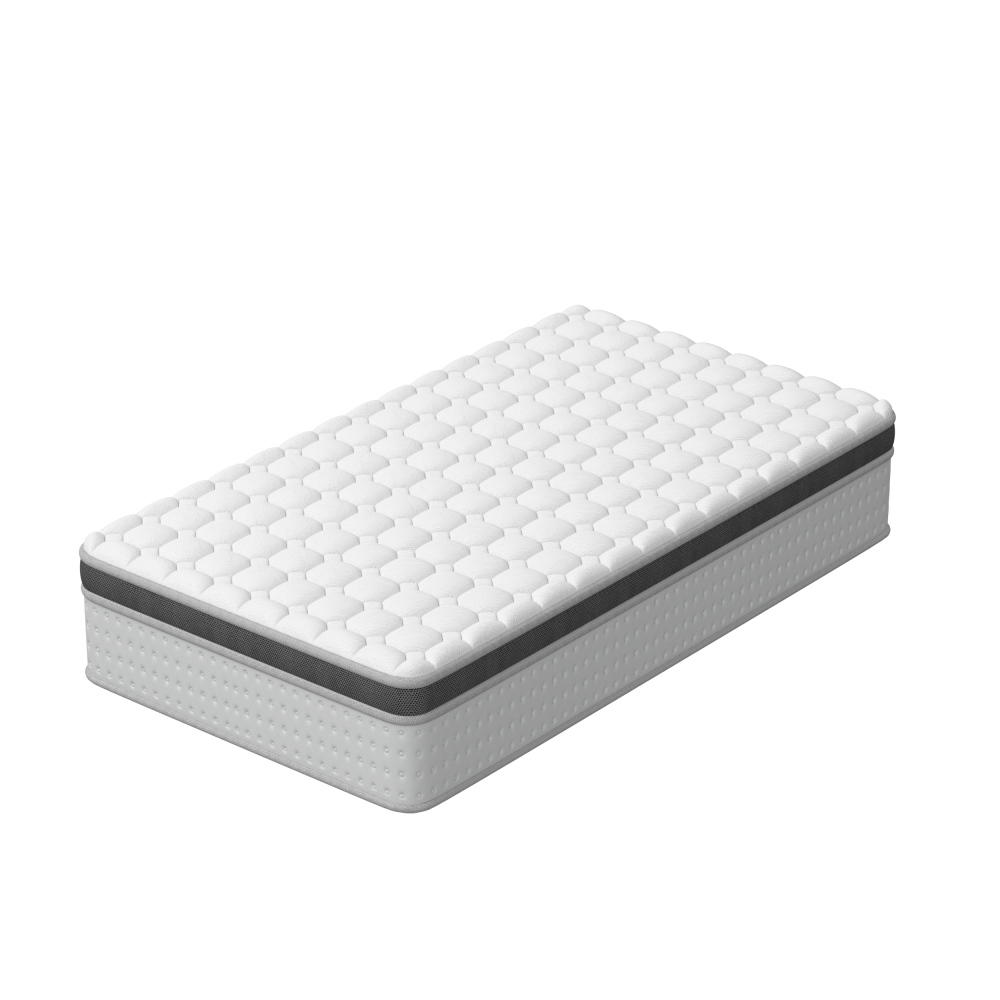 DEWINNER Matelas Épaisseur 25 cm blanc | Hybride Mousse & Ressorts Ensachés | Memoire de Forme | Isolation des Mouvements | 7 Zones de Confort | Durable & Respirant | Moyen-Ferme | Certifié Oeko-TEX