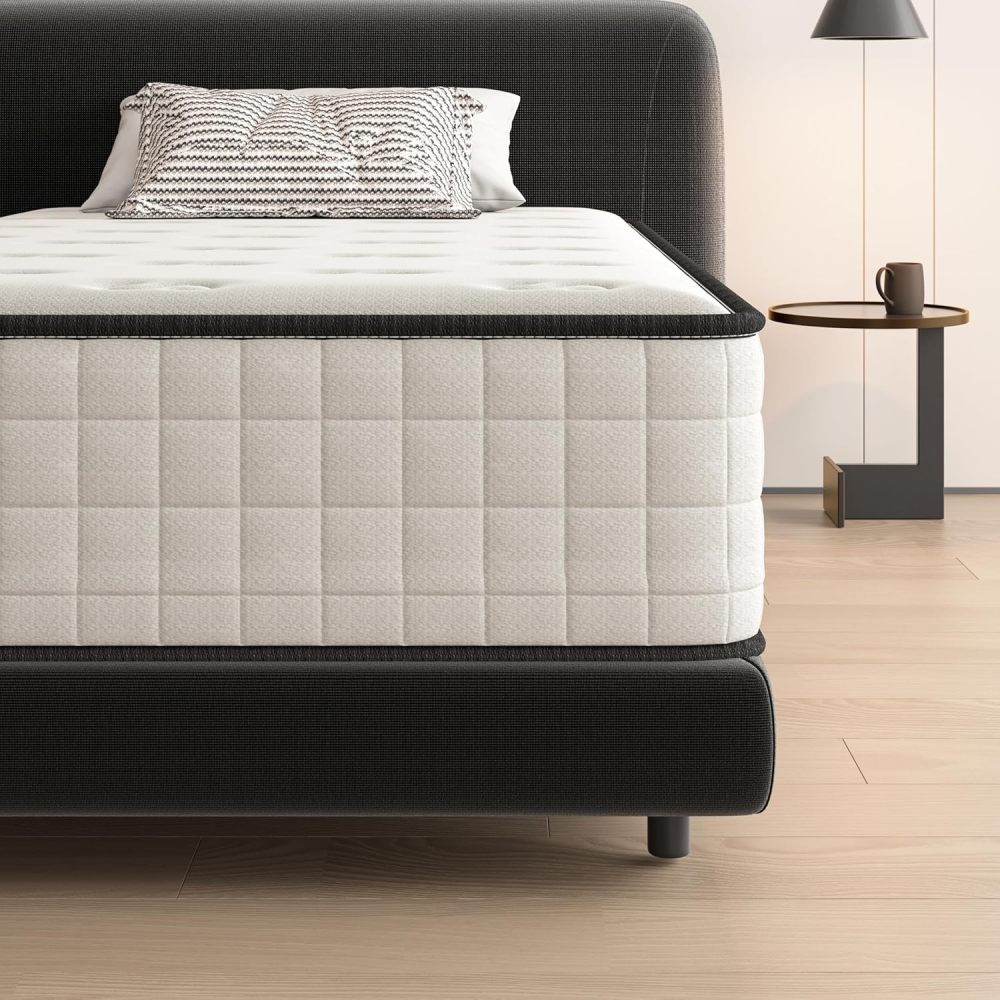 DEWINNER Mattress, Foam and Memory Foam,Perfect Support High Resilience,Ultra Breathable,Reversible Mattress With Two sides, Fully usable