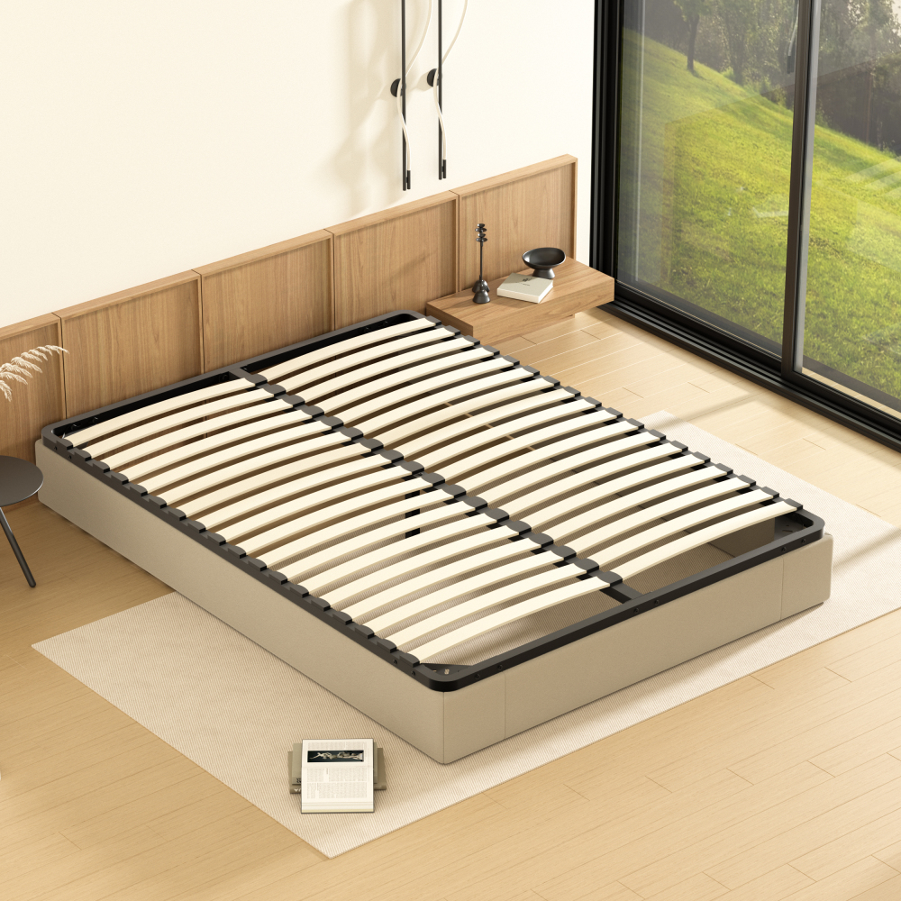 DEWINNER Slatted Bed Base for Adults | Single Bed Frame, 18 Slats, Sturdy Comfortable Structure, Fast Simple Assembly