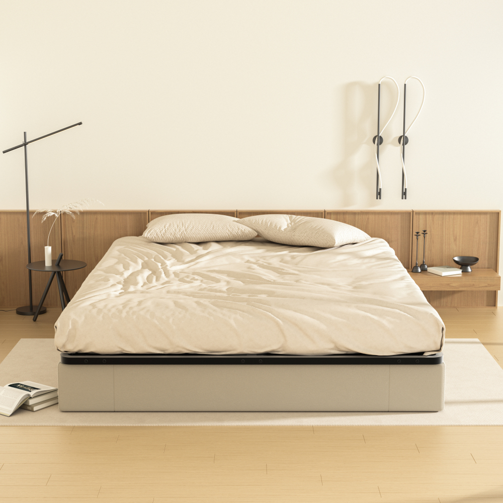 DEWINNER Slatted Bed Base for Adults | Single Bed Frame, 18 Slats, Sturdy Comfortable Structure, Fast Simple Assembly