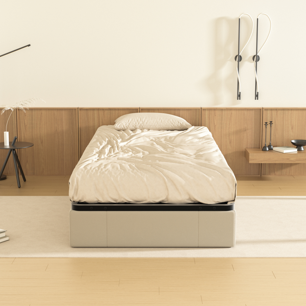 DEWINNER Slatted Bed Base for Adults | Single Bed Frame, 18 Slats, Sturdy Comfortable Structure, Fast Simple Assembly