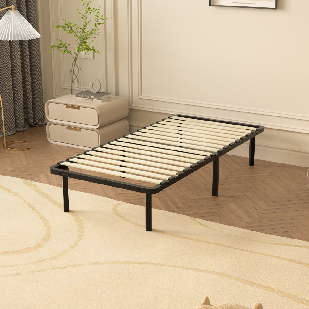 DEWINNER Slatted Bed Base | Double Bed Frame , 2 Sets of 18 Slats, 29cm Frame Height, Quick & Easy Assembly